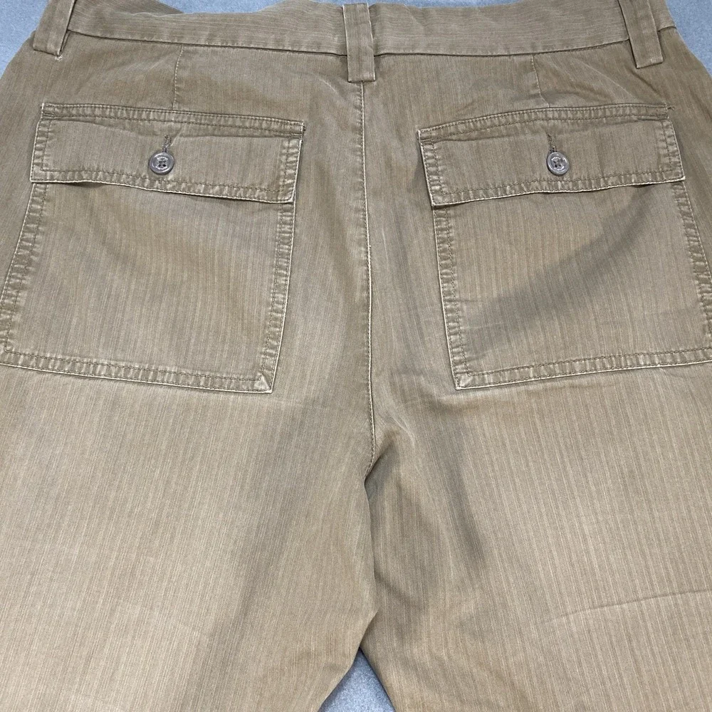 Banana Republic Mens Pants Chino Style Faded Wide‎ Leg Tan/Brown 32x32